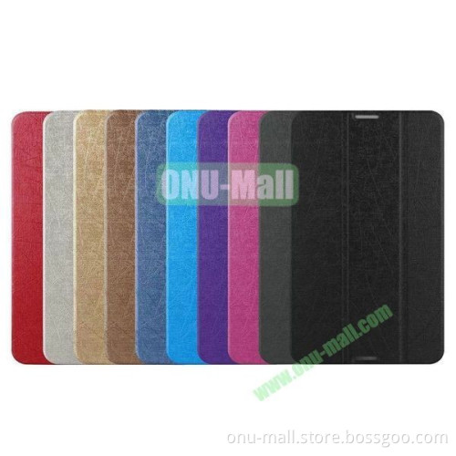 Palm Texture 3-Folding PU Leather Case for Asus Fonepad 8 FE380CG